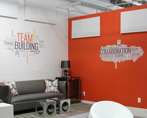 Office wall murals by Stryker Designs in Pflugerville, TX